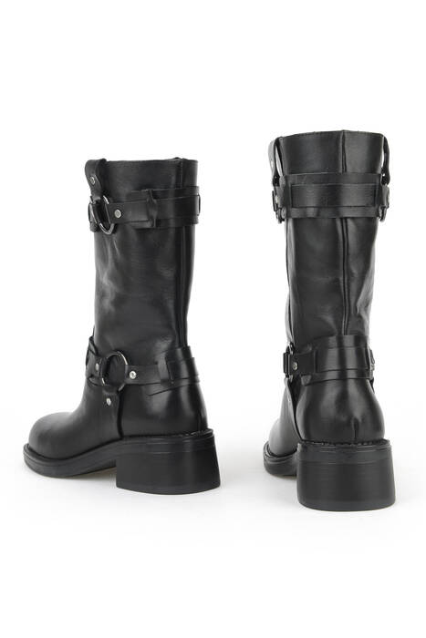 Hakiki Deri Kadın Çizme Siyah Hakiki Deri Kadın Çizme Siyah