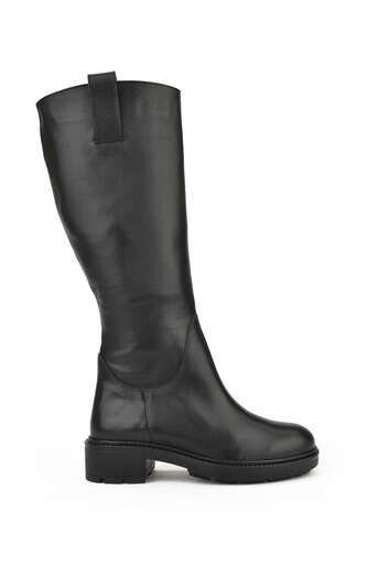 Ziya - Black Genuine Leather Women's Tall Boots Ziya - Black Genuine Leather Women's Tall Boots