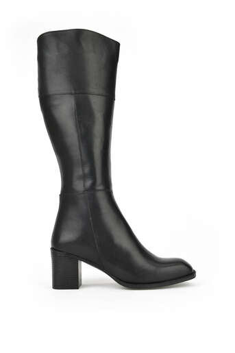Ziya - Black Genuine Leather Women's Tall Boots Ziya - Black Genuine Leather Women's Tall Boots