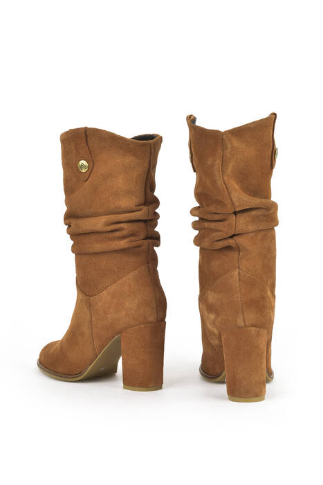 Tan Genuine Leather Women's Tall Boots Tan Genuine Leather Women's Tall Boots