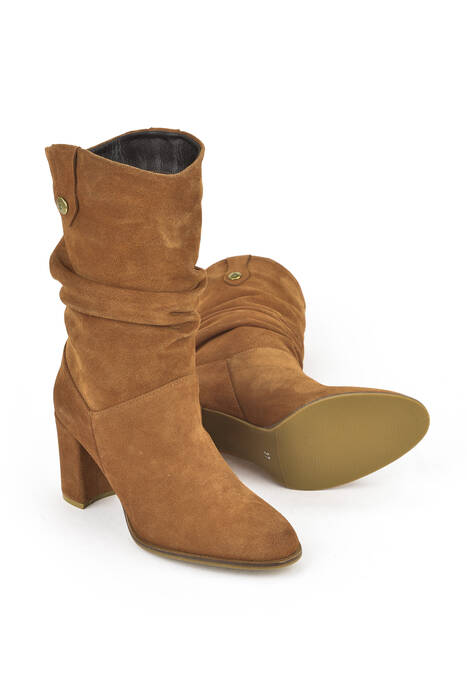 Tan Genuine Leather Women's Tall Boots Tan Genuine Leather Women's Tall Boots