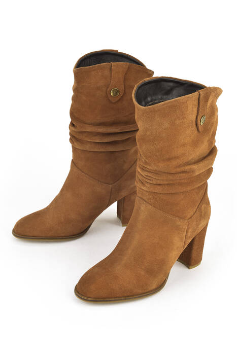 Tan Genuine Leather Women's Tall Boots Tan Genuine Leather Women's Tall Boots