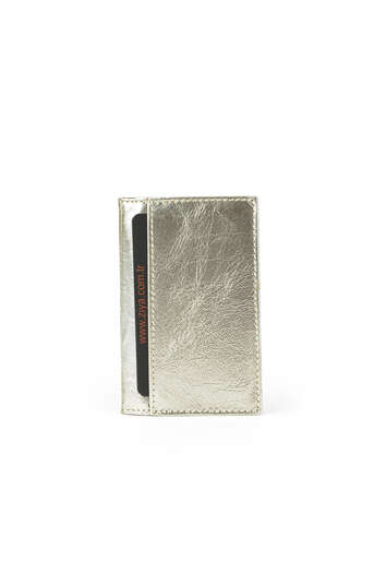 Ziya - Hakiki Deri Kadın Cüzdan-Kartlık Altın