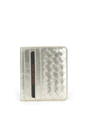 Ziya - Hakiki Deri Kadın Cüzdan-Kartlık Altın