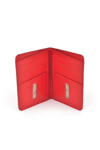 Ziya - Hakiki Deri Kadın Cüzdan-Kartlık Kırmızı (1)