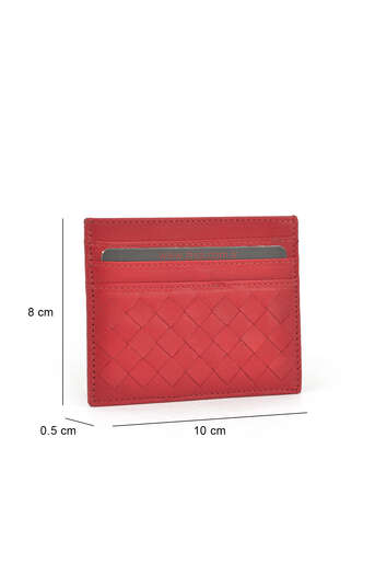 Ziya - Hakiki Deri Kadın Cüzdan-Kartlık Kırmızı (1)