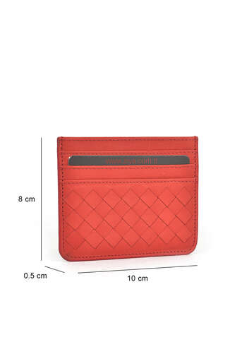 Ziya - Hakiki Deri Kadın Cüzdan-Kartlık Kırmızı (1)