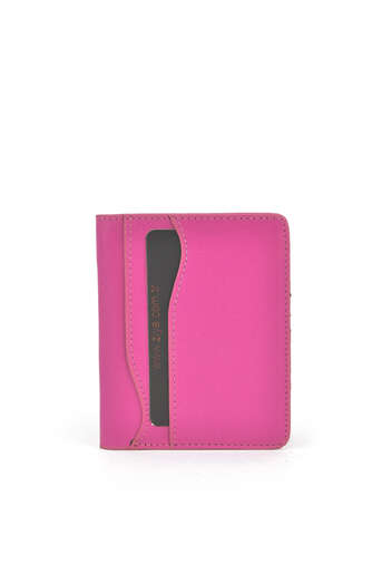 Ziya - Hakiki Deri Kadın Cüzdan-Kartlık Pembe
