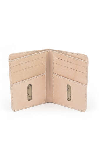 Ziya - Hakiki Deri Kadın Cüzdan-Kartlık Pudra (1)