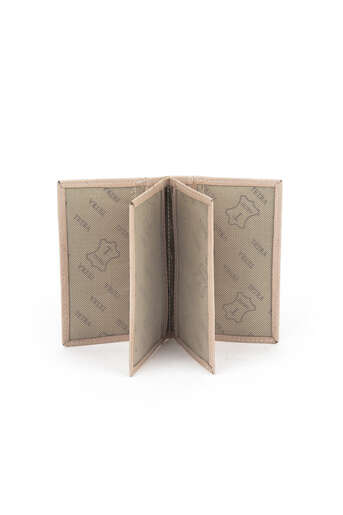 Ziya - Hakiki Deri Kadın Cüzdan-Kartlık Pudra (1)