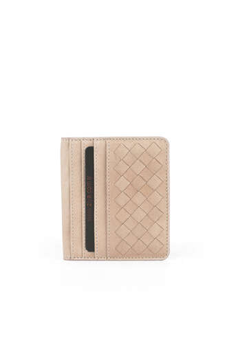 Ziya - Hakiki Deri Kadın Cüzdan-Kartlık Pudra