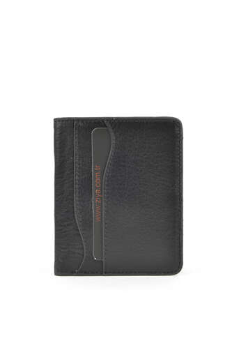 Ziya - Hakiki Deri Kadın Cüzdan-Kartlık Siyah