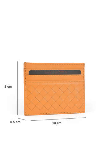 Ziya - Hakiki Deri Kadın Cüzdan-Kartlık Turuncu (1)