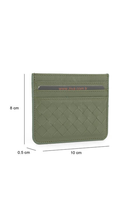 Hakiki Deri Kadın Cüzdan-Kartlık Yeşil