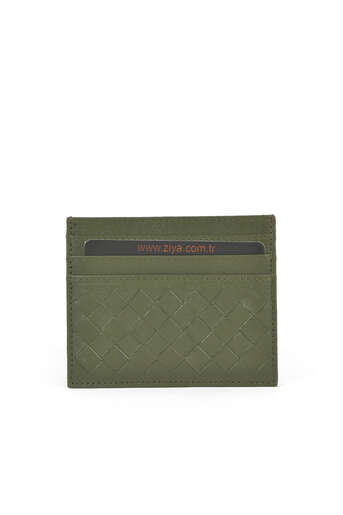 Ziya - Hakiki Deri Kadın Cüzdan-Kartlık Yeşil