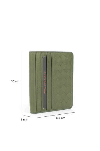Ziya - Hakiki Deri Kadın Cüzdan-Kartlık Yeşil (1)