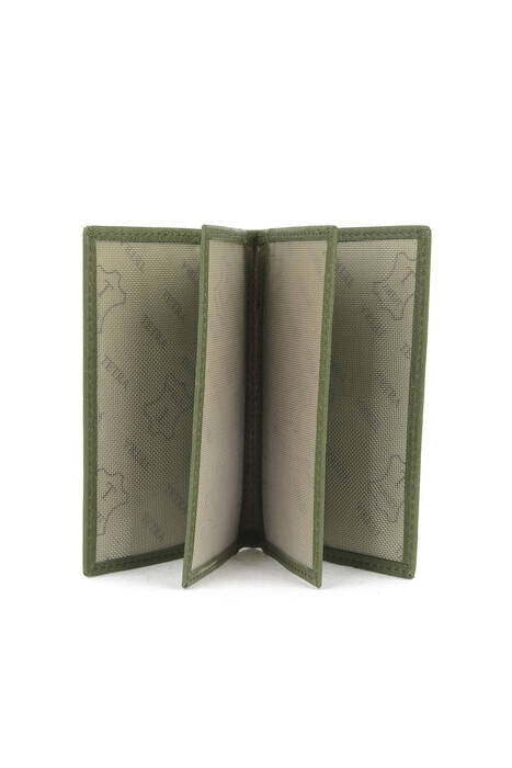 Hakiki Deri Kadın Cüzdan-Kartlık Yeşil