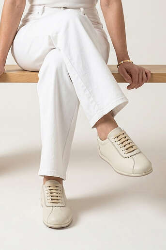 Ziya - Hakiki Deri Kadın Günlük Ayakkabı Bej (1)