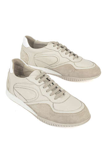 Ziya - Hakiki Deri Kadın Günlük Ayakkabı Bej (1)