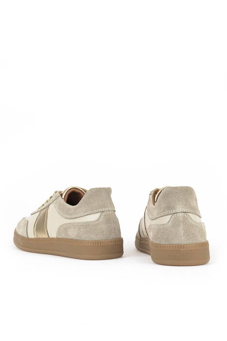 Hakiki Deri Kadın Günlük Ayakkabı Bej