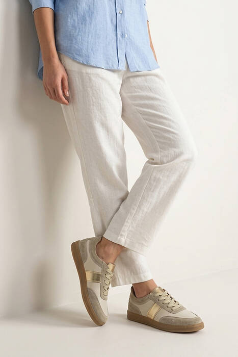 Hakiki Deri Kadın Günlük Ayakkabı Bej