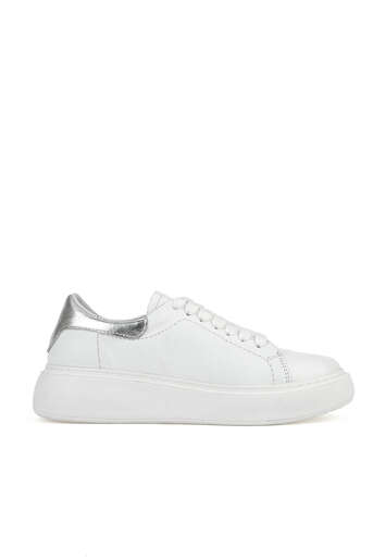 Ziya - White Genuine Leather Women's Casual Shoes Ziya - White Genuine Leather Women's Casual Shoes