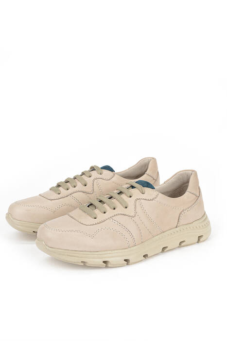 Hakiki Deri Kadın Günlük Ayakkabı Beyaz