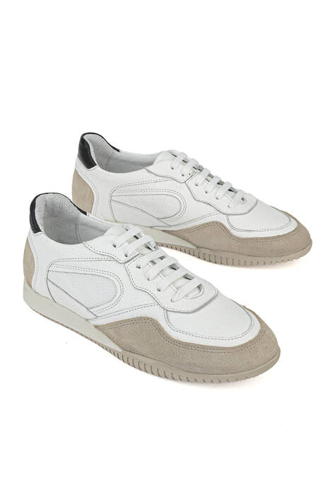 Hakiki Deri Kadın Günlük Ayakkabı Beyaz