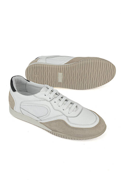 Hakiki Deri Kadın Günlük Ayakkabı Beyaz