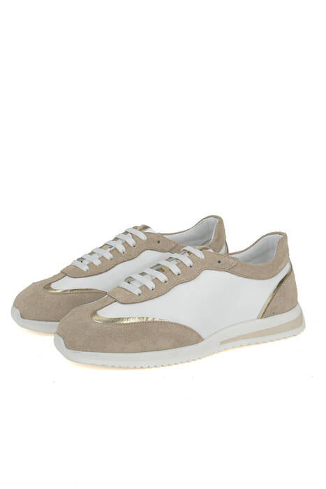 Hakiki Deri Kadın Günlük Ayakkabı Beyaz