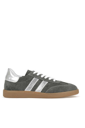 Ziya - Hakiki Deri Kadın Günlük Ayakkabı Gri