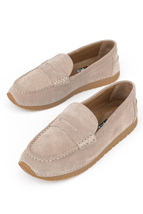 Hakiki Deri Kadın Günlük Ayakkabı Gümüş