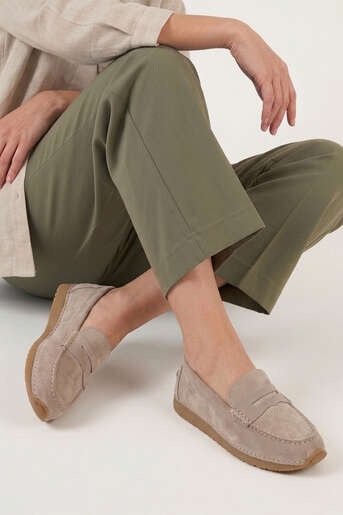 Ziya - Hakiki Deri Kadın Günlük Ayakkabı Gümüş