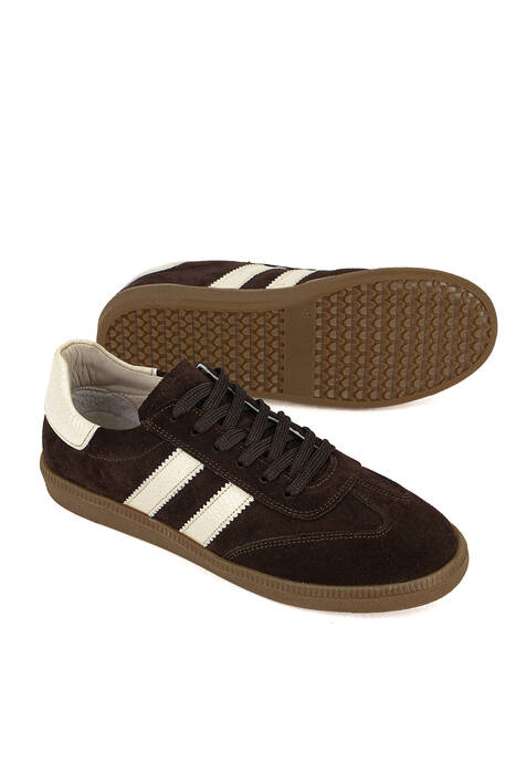 Hakiki Deri Kadın Günlük Ayakkabı Kahverengi