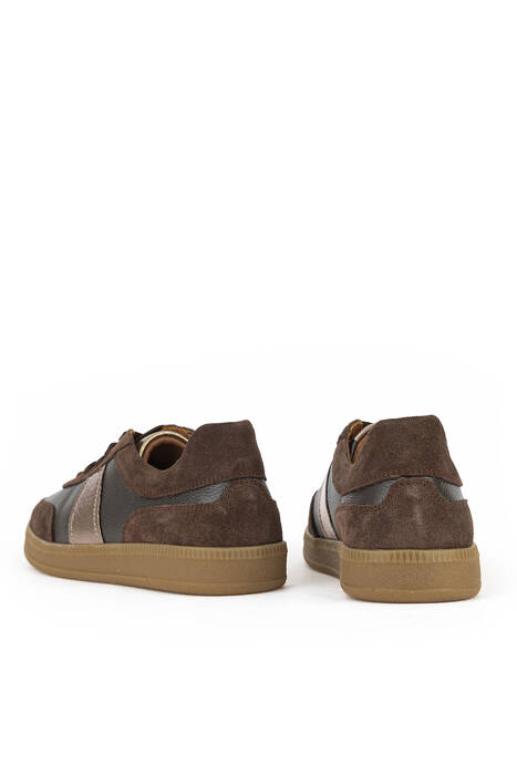 Hakiki Deri Kadın Günlük Ayakkabı Kahverengi