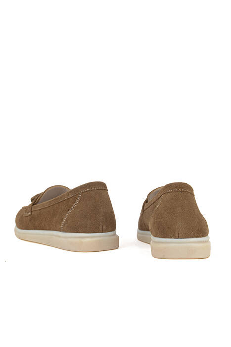 Hakiki Deri Kadın Günlük Ayakkabı Kahverengi