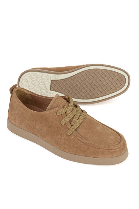 Hakiki Deri Kadın Günlük Ayakkabı Kahverengi