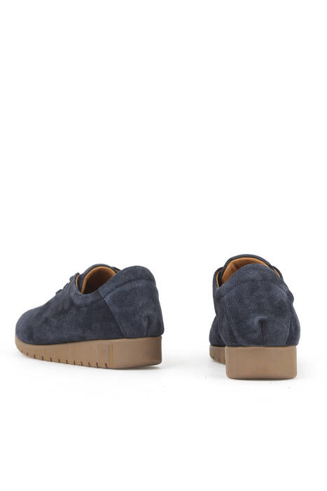 Hakiki Deri Kadın Günlük Ayakkabı Lacivert Hakiki Deri Kadın Günlük Ayakkabı Lacivert