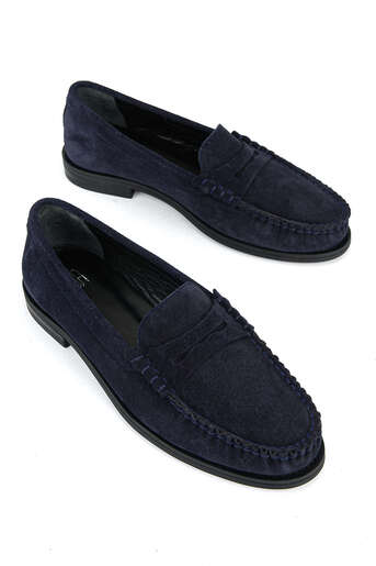 Ziya - Hakiki Deri Kadın Günlük Ayakkabı Lacivert (1)