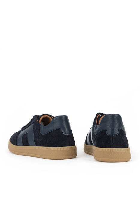 Hakiki Deri Kadın Günlük Ayakkabı Lacivert