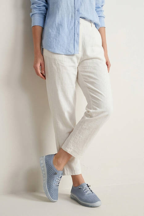 Hakiki Deri Kadın Günlük Ayakkabı Mavi