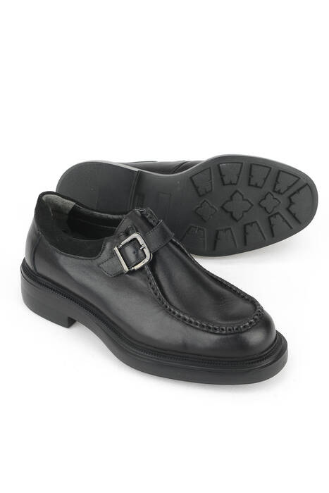 Hakiki Deri Kadın Günlük Ayakkabı Siyah