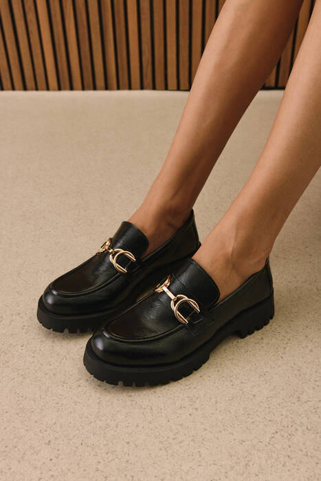 Hakiki Deri Kadın Günlük Ayakkabı Siyah Hakiki Deri Kadın Günlük Ayakkabı Siyah