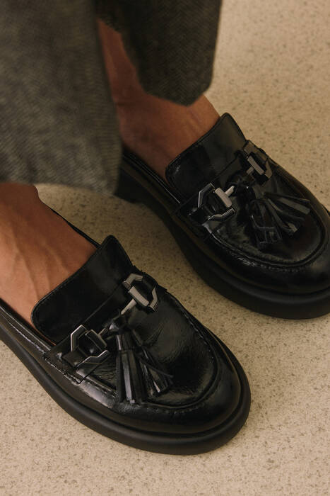 Hakiki Deri Kadın Günlük Ayakkabı Siyah