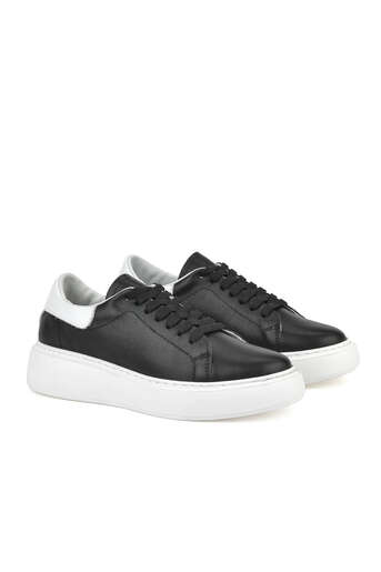 Ziya - Black Genuine Leather Women's Casual Shoes (1) Ziya - Black Genuine Leather Women's Casual Shoes (1)