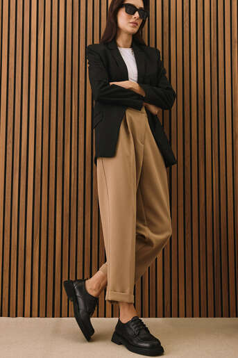 Ziya - Black Genuine Leather Women's Casual Shoes (1) Ziya - Black Genuine Leather Women's Casual Shoes (1)