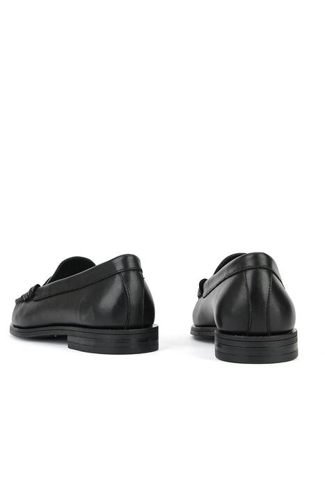 Hakiki Deri Kadın Günlük Ayakkabı Siyah