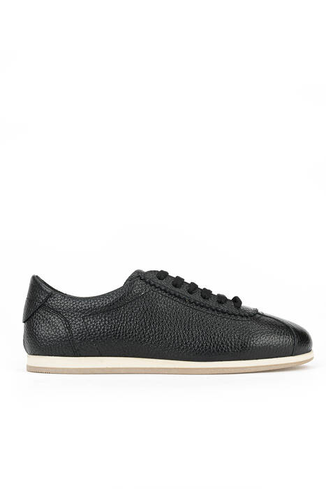 Hakiki Deri Kadın Günlük Ayakkabı Siyah