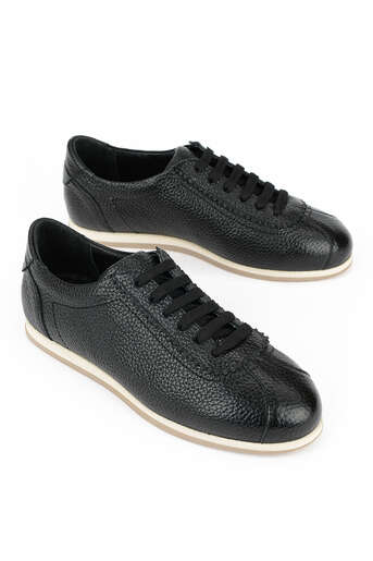 Ziya - Hakiki Deri Kadın Günlük Ayakkabı Siyah (1)