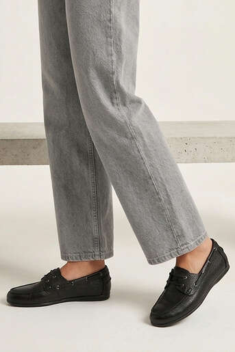 Ziya - Hakiki Deri Kadın Günlük Ayakkabı Siyah (1)